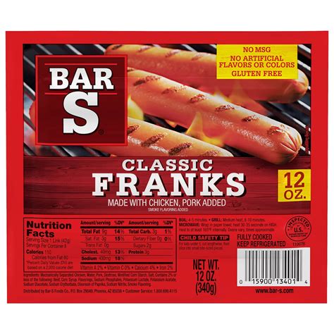 Bar S Classic Franks - Shop Hot Dogs at H-E-B