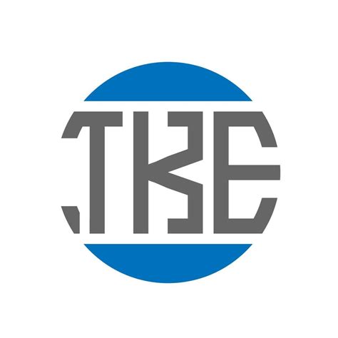 TKE letter logo design on white background. TKE creative initials ...