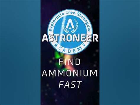 Find Ammonium Fast! Astroneer Academy 106 QuickByte #astroneer # ...