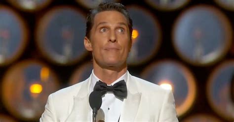 Read Matthew McConaugheys Very McConaughey Oscar Speech