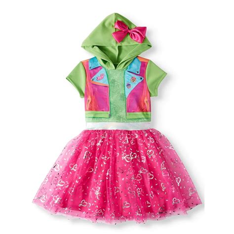 JoJo Siwa - JoJo Siwa Girls 7-16 & Plus Cosplay Tutu Dress With Jojo Bow Hood - Walmart.com ...