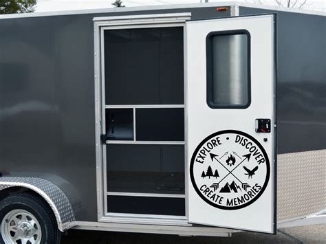 RV camper decal for RV door, tire cover decal, explore rv decal, travel rv decal, explore ...