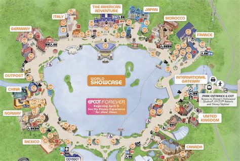 2024 EPCOT Map of Disney World (Printable PDF & Details)