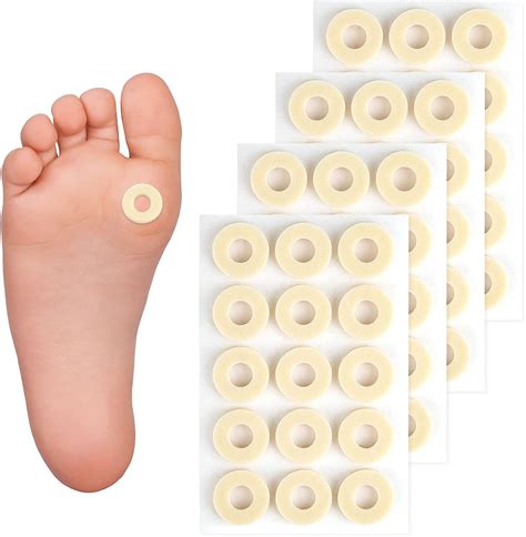 60 Pcs Corn Cushions, Corn Pads for Feet Footcare Corn Caps Corn Removal Bunion Plasters Corn ...