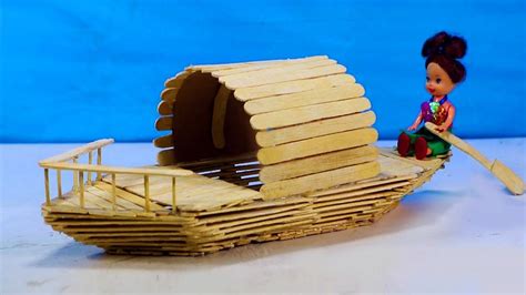 How to make a Popsicle Stick Boat || Icecream sticks Boat - DIY Project