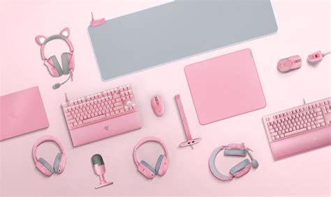 Quartz Pink Gaming Peripherals | Pink Gaming & Streaming Accessories ⌨️