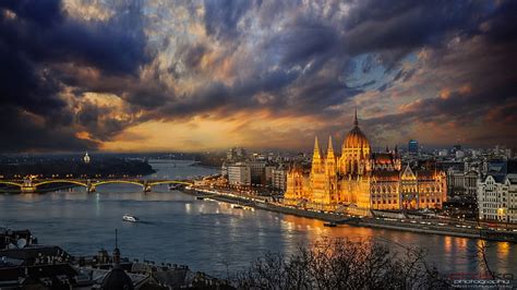 HD wallpaper: Budapest Danube Shore Of Lajos Kossuth Square Magyar ...