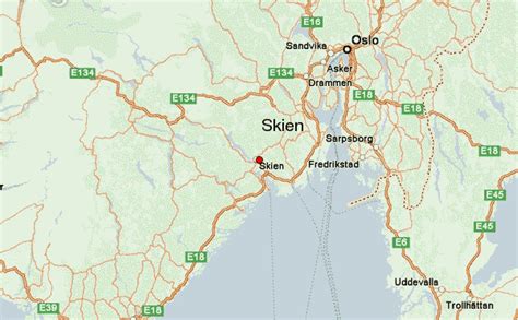 Skien Map - Norway