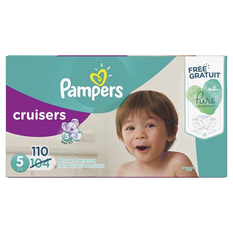 Pampers Cruisers Diapers Size 5 Bonus Pack 110 Count - Walmart.com