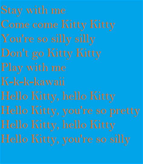 Hello Kitty lyrics Avril Lavinge by girsgirly on DeviantArt