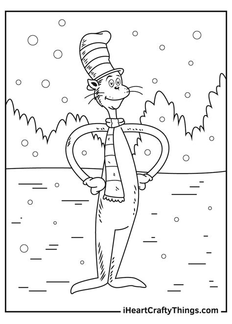 Printable Cat In The Hat Coloring Pages (Updated 2021)