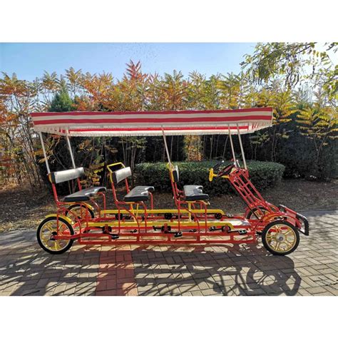 4 Wheels Surrey Bicycles Tandem Bicycle Frame Steel,Tandem Bicycle With ...