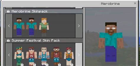 Minecraft herobrine skin pack - naturejas