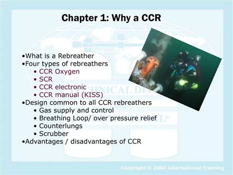 PPT - What is a Rebreather Four types of rebreathers CCR Oxygen SCR CCR ...