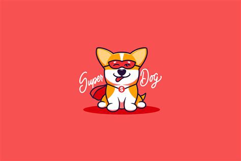 Super dog logo By Lettering_Logo | TheHungryJPEG