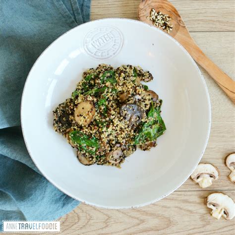 Vegetarian Quinoa Risotto - Anne Travel Foodie