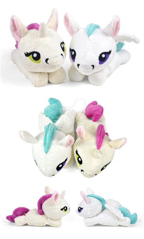 Unicorn and Pegasus Plush by SewDesuNe on DeviantArt