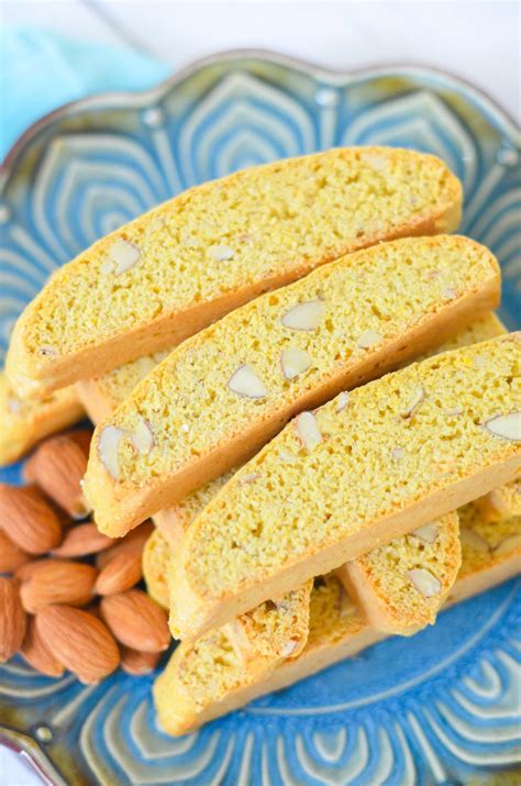 Lemon Almond Biscotti w. Almonds Recipe | Luci's Morsels