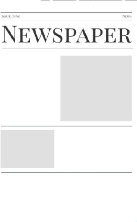 Blank newspaper Blank Template - Imgflip