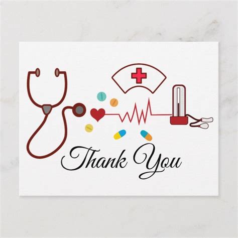 Doctor , Nursing, Medical thank you card | Zazzle.com in 2021 | Thank ...