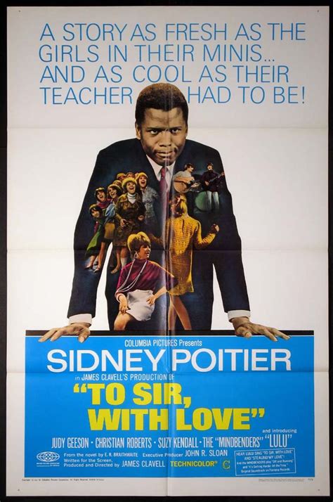 TO SIR, WITH LOVE (To Sir With Love) Movie Poster (1967) || BLACK CAST Movie Posters ...