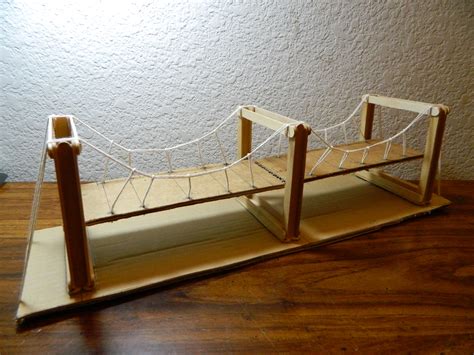 Simple Suspension Bridge Model : 8 Steps - Instructables