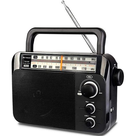 Retekess TR604 AM FM Radio, Portable Radios with Best Reception(Black) - Walmart.com - Walmart.com