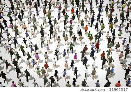 Running people running away - Stock Illustration [31903517] - PIXTA