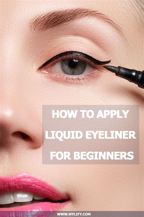 How to Apply Liquid Eyeliner - step by step tutorial | Eyeliner for ...