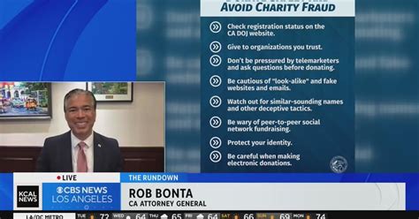 CA Attorney General Rob Bonta on how to avoid "Giving Tuesday" charity scams - CBS Los Angeles