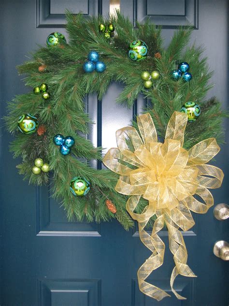 Christmas wreath. Elements from Hobby Lobby. | Christmas wreaths, Christmas decorations, Holiday ...