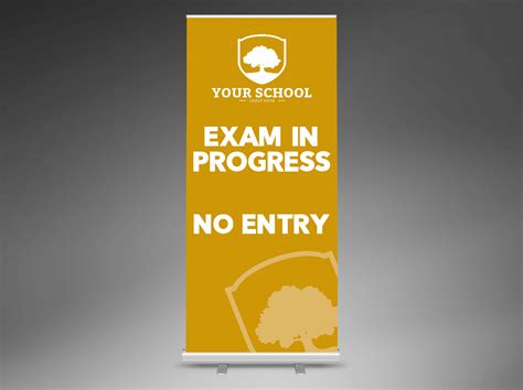 Exam In Progress Pull-Up Banner - Exam Banners