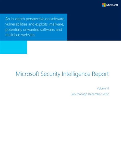 Microsoft Security Intelligence Report - Prisa Digital