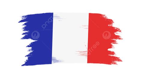 French Flag Hd Transparent, French Flag Cartoon Brush, France, National Flag, France National ...