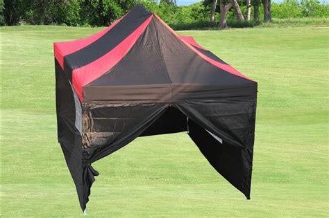 10 x 15 Striped Pop Up Tent - 6 Colors