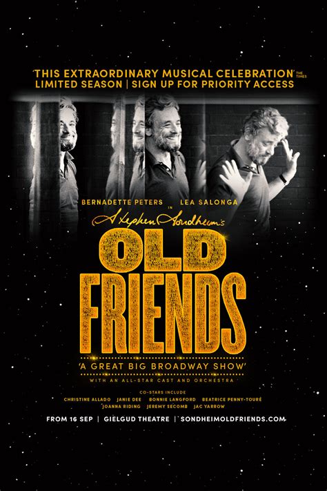 Award Winning Sondheim's Old Friends 16 Weeks Only at Gielgud Theatre ...