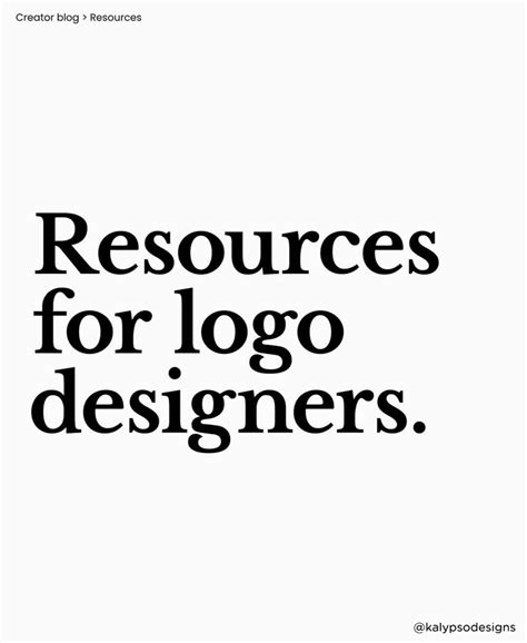 55 Valuable Resources For Logo Designers