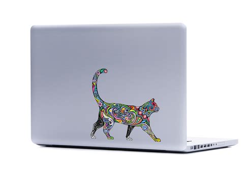 Ornate Cat Laptop Sticker Cat Lover FREE SHIPPING Kitten - Etsy