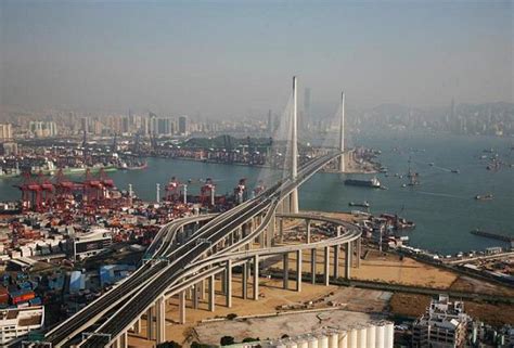 Man Made Structures: Stonecutters Bridge Hong Kong