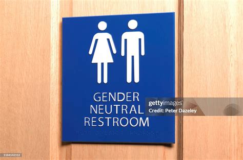 All Gender Bathroom Sign High-Res Stock Photo - Getty Images