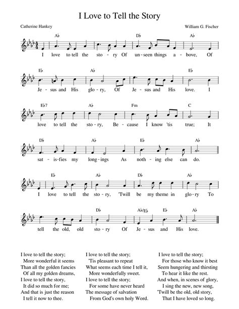 I Love to Tell the Story Sheet music for Vocals (Solo) | Musescore.com