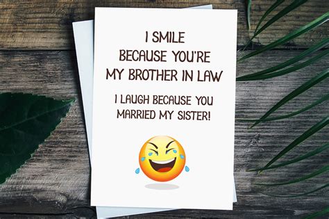 Funny Birthday Card for Brother in Law Brother in Law | Etsy