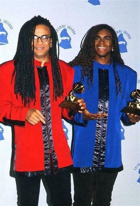 Rob Pilatus and Fab Morvan of Milli Vanilli attend 32nd Annual Grammy Awards | Celebridades