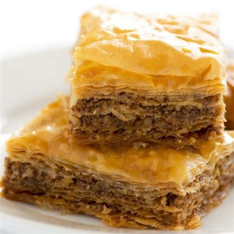 Baklava - Layers of phyllo dough and nuts drenched in a sweet syrup. Need I say more? | Baklava ...