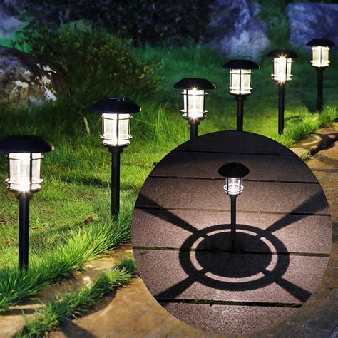 Landscape & Walkway Lights OUTDOOR SOLAR LED PATHWAY LIGHTS Walkway Garden Landscape Path ...