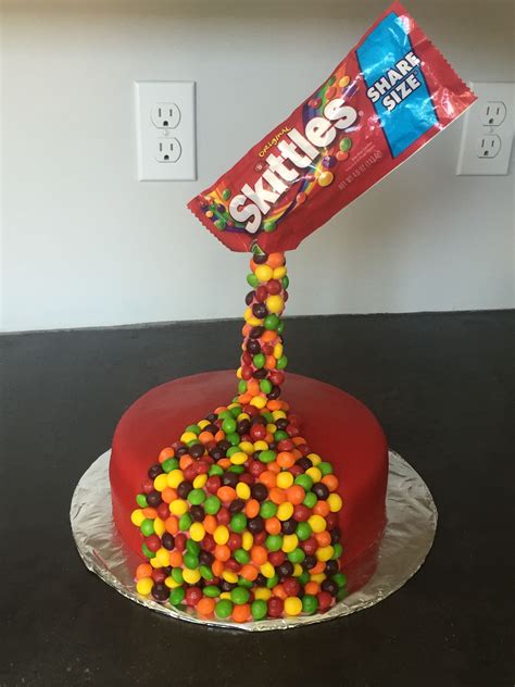 Skittles cake Skittles Cake, Cereal, Cakes, Breakfast, Food, Morning Coffee, Cake Makers, Kuchen ...