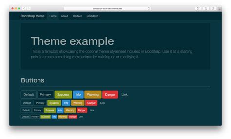 Bootstrap Solarized Theme