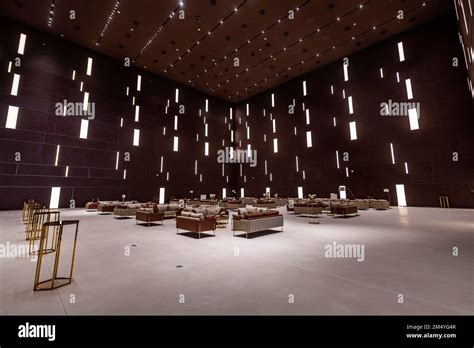 Interior of the Maraya Concert Hall, Al Ula, Kingdom of Saudi Arabia Stock Photo - Alamy