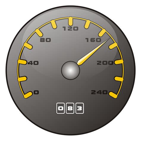 Vector for free use: Speedometer