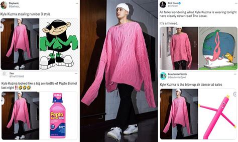 Kyle Kuzma roasted for wearing oversized pink sweater, sparks hilarious memes about $1,700 shirt